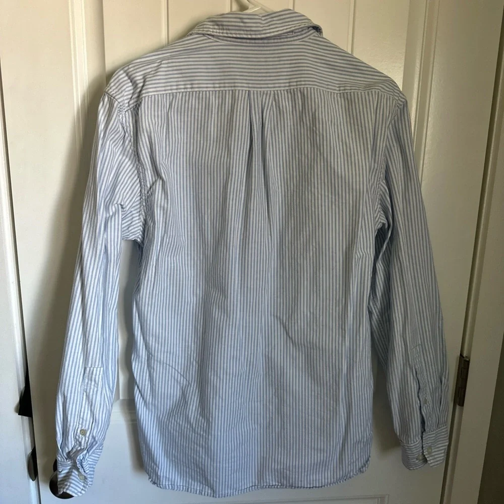 Banana Republic Men's Blue Striped Shirt